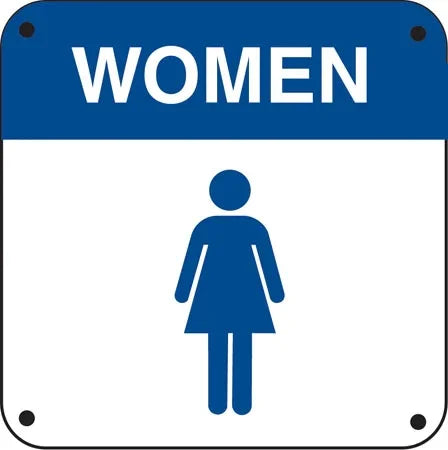 .040 Aluminum- "Women" and Symbol - UnitedSign