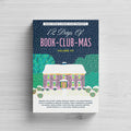 A paperback copy of the 12 Days of Book-Club-Mas Volume VII sits on a white wood background.