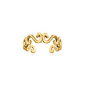 14kt yellow gold swirl adjustable toe ring
