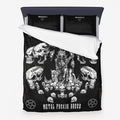 3 Piece Skull Throne Metal Breed Microfiber Duvet Set