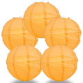 BULK PACK (5) 18" Papaya Round Paper Lantern, Crisscross Ribbing, Chinese Hanging Wedding & Party Decoration - PaperLanternStore.com - Paper Lanterns, Decor, Party Lights & More