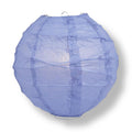 BULK PACK (5) 18" Serenity Blue Round Paper Lantern, Crisscross Ribbing, Hanging Decoration - PaperLanternStore.com - Paper Lanterns, Decor, Party Lights & More