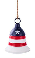 7.5" Liberty Bell - USA Antique Red/White/Blue