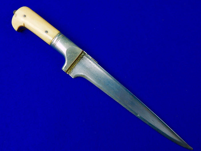 Antique 19 Century Afghanistan Afghan Khyber Fighting Knife Dagger w/ Sheath