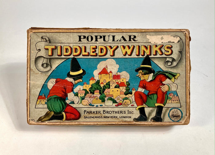 Antique 1920's-1930's TIDDLEDY WINKS Children's Game, Parker Brothers