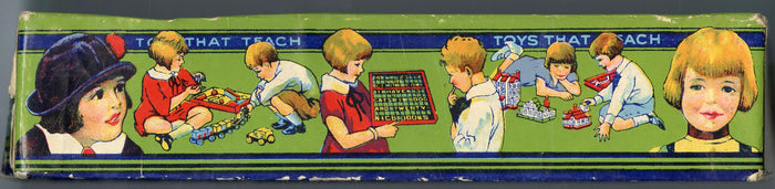 Antique 1920s USA Dominoes Game with Original Box and Instructions, Statue of Liberty - TheBoxSF