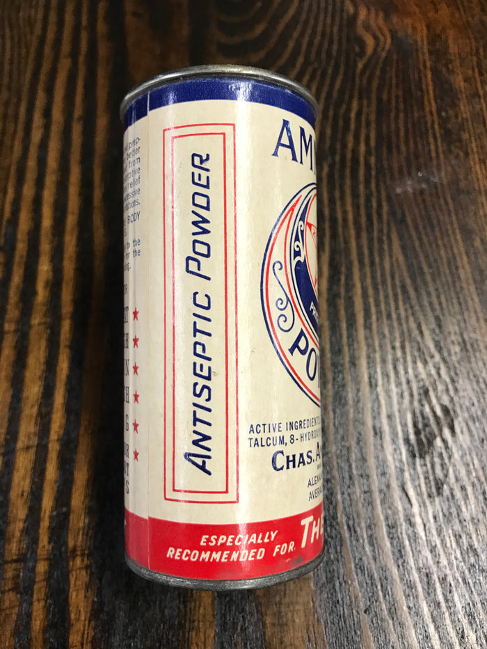 Vintage Ammen’s Baby Powder Tin Packaging with Powder Inside - TheBoxSF