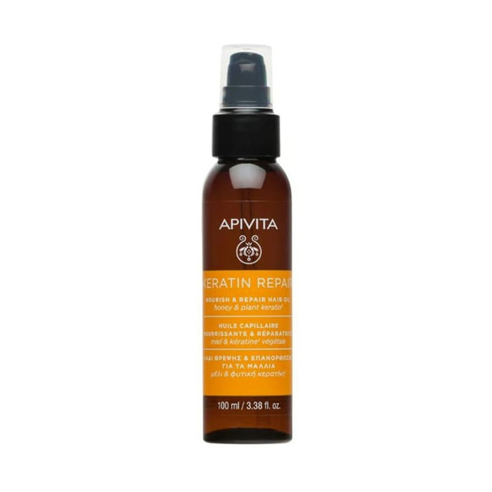 APIVITA Keratin Nourish & Repair Oil for Dry-Damaged Hair 100ml