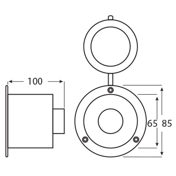 Aravon Compact Round Shower Box Kit