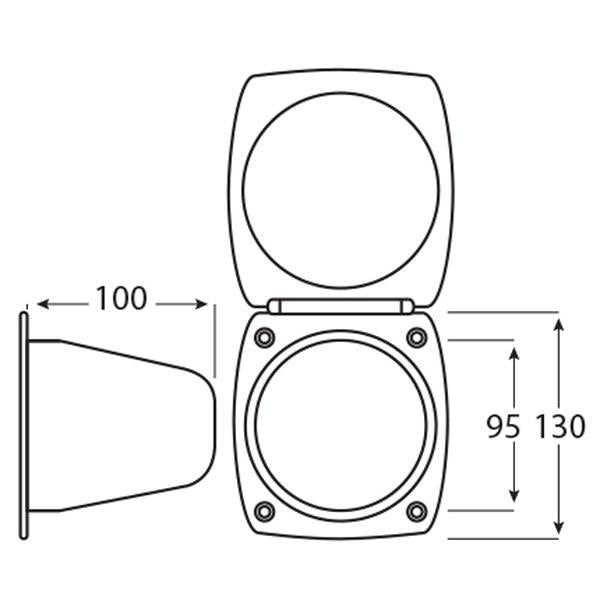 Aravon Shower Box & Mixer with Hose & Head Kit - Lockable