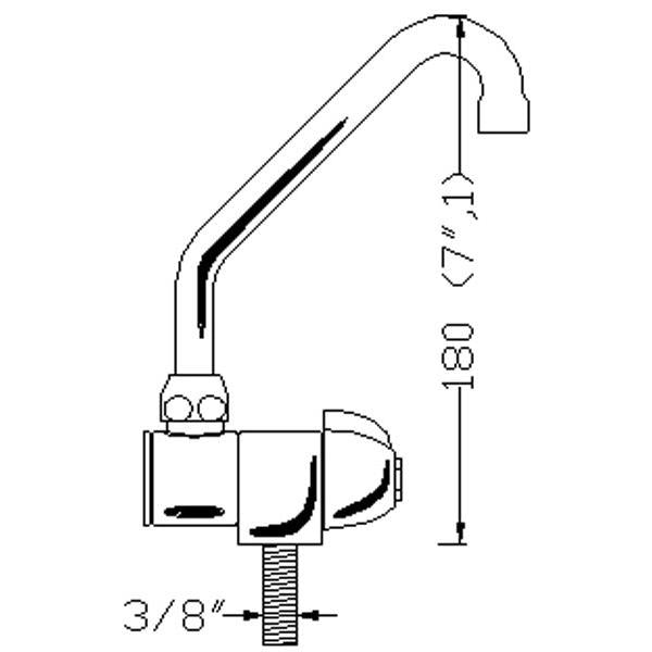 Aravon Single Folding Tap & Faucet
