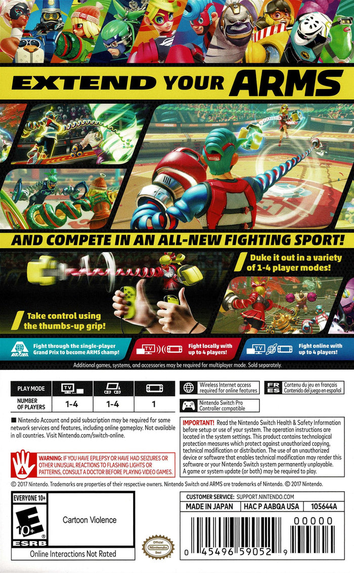 ARMS Switch - Video Game - Used - CaveGamers - Image 2