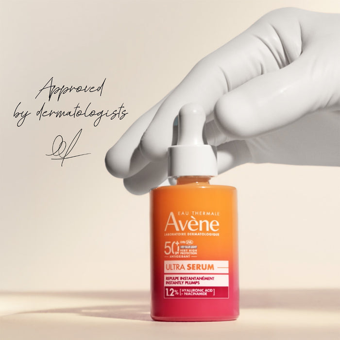 AVENE Ultra Serum SPF 50+ Sunscreen 30ML | Ultra Light Hydrating Hyaluronic Acid Serum