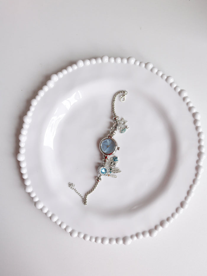 Blue Dreams with Cat Charm Watch