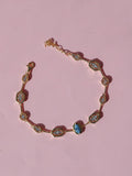 Blue Glam Bracelet, 925 Sterling Silver