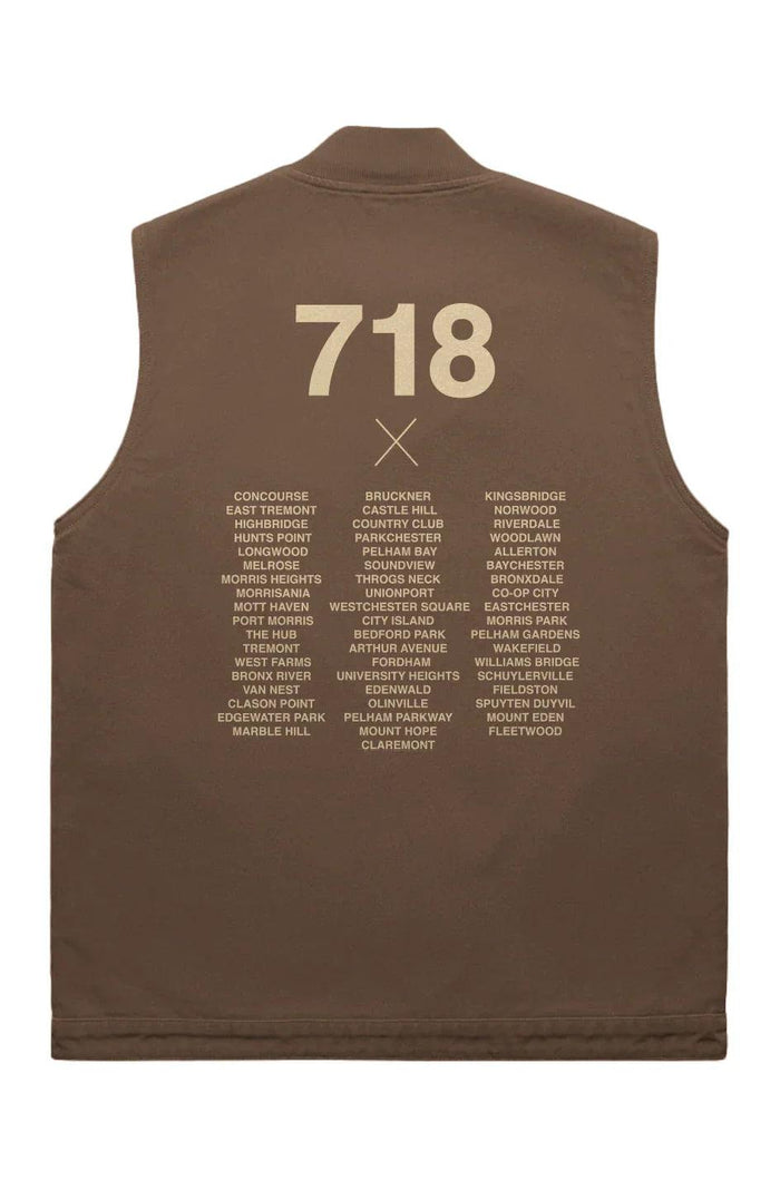 Bronx Native 718 Canvas Heavy Vest