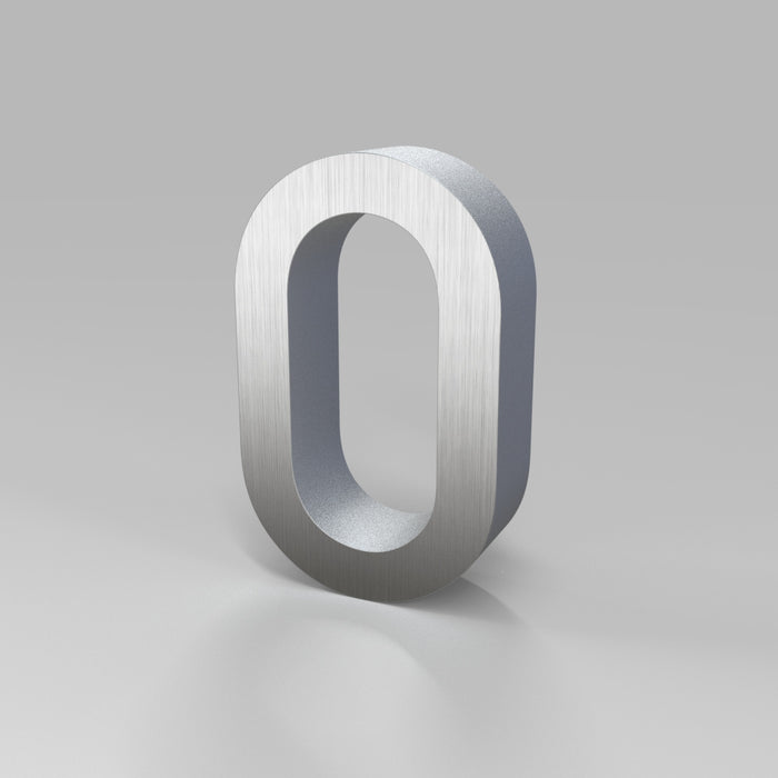 FramePlus custom silver brushed finish aluminum letters, durable dimensional signage for events and retail