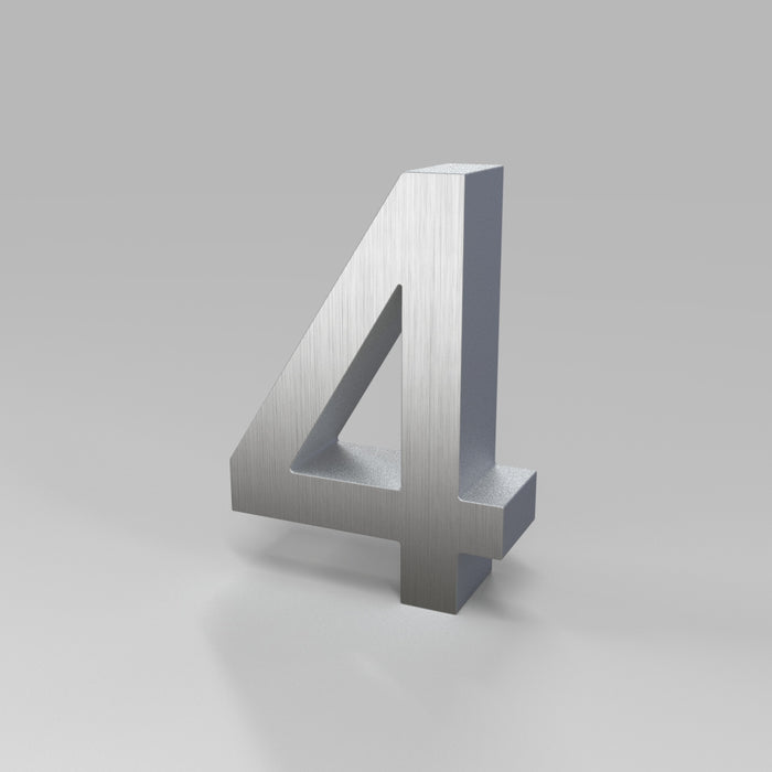 FramePlus premium silver brushed aluminum letters signage for trade show and storefront displays