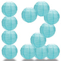 BULK PACK (12) 18" Baby Blue Round Paper Lantern, Crisscross Ribbing, Chinese Hanging Wedding & Party Decoration - PaperLanternStore.com - Paper Lanterns, Decor, Party Lights & More