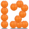 BULK PACK (12) 18" Persimmon Orange Round Paper Lantern, Crisscross Ribbing, Chinese Hanging Wedding & Party Decoration - PaperLanternStore.com - Paper Lanterns, Decor, Party Lights & More