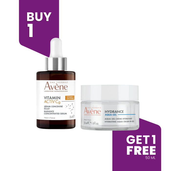 BUY 1 GET 1 - AVENE Vitamin Activ CG Radiance Serum 30ML + 1FREE Hydrance Hydrating Aqua-Gel 50ML