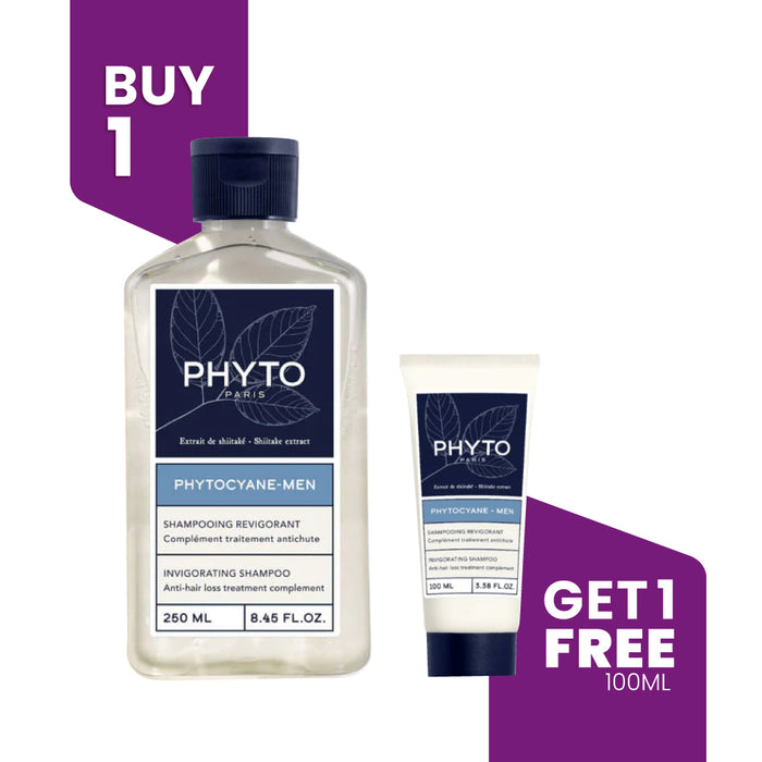 BUY 1 GET 1 - Phytocyane Men treatment Progressive Shampoo 250ML + FREE Phytocyane Men treatment 100ml