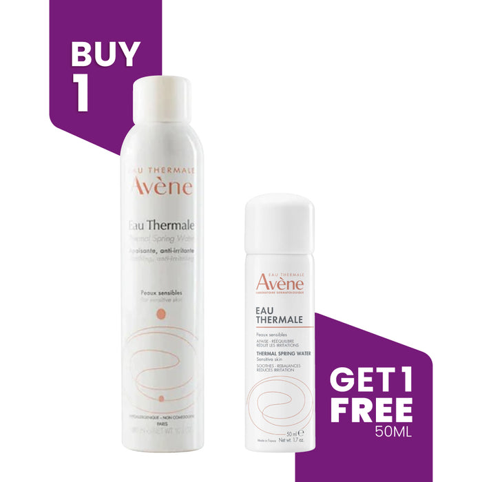 BUY 1 GET 1 -AVENE Thermal Spring Water Spray 150ml + FREE AVENE Thermal Spring Water Spray 50ml