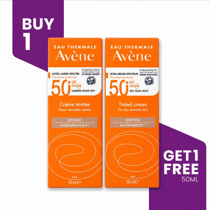 Buy 1 get 1 free - Avène Sunscreen tinted cream SPF50
