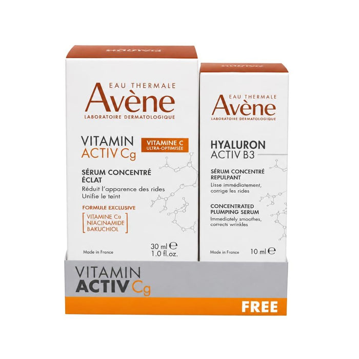 Buy Avène Radiance Vitamin Activ Cg Corrector serum & get a FREE 10ml Hyaluron activ B3 plumping serum