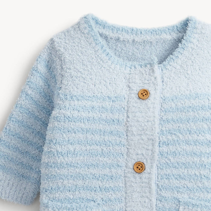 CHENILLE BLUE SWEATER ROMPER