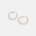 Whispers Colorburst Bead Hoop - White