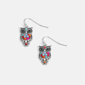 Whispers Colorburst Owl Dangle - Silver