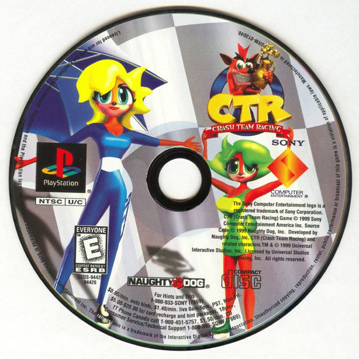 CTR: Crash Team Racing Playstation - Video Game - Used - CaveGamers - Image 3