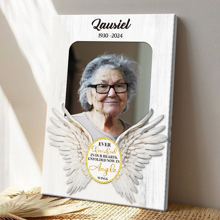 Custom Photo - Ever Cherished - Personality Customized Canvas - Gift For Loss Memorial Gift