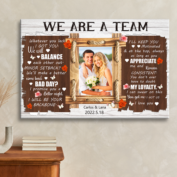 Custom Photo Personalized Canvas - Whatever You Lack I Got You Sunflower Love For Couples - Gifts For Couples