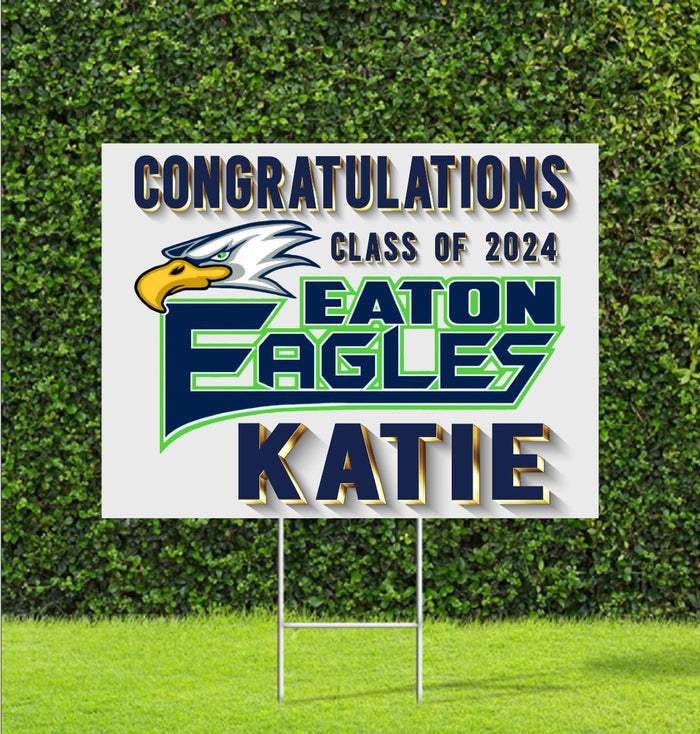 Custom Yard Sign for Small Business, Graduation, School, Sports Teams, Advertising, Etc