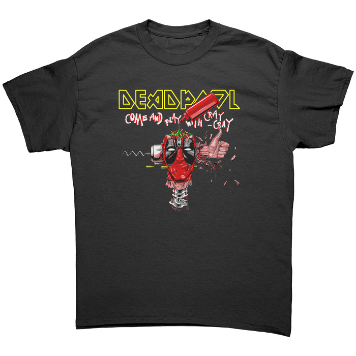DEADPOOL - 'COME AND PLAY WITH CRAY CRAY' / IRON MAIDEN - HEAVY METAL TURBO TEE!