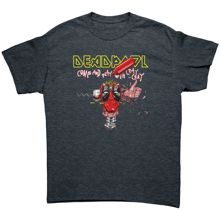 DEADPOOL - 'COME AND PLAY WITH CRAY CRAY' / IRON MAIDEN - HEAVY METAL TURBO TEE!