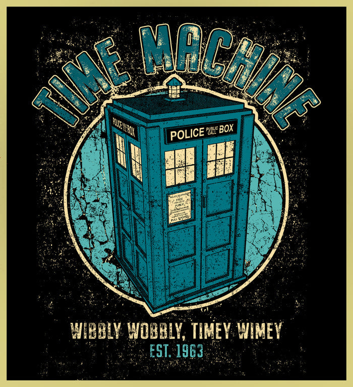 DOCTOR WHO  - TIME MACHINE - NEW POP TURBO TEE!