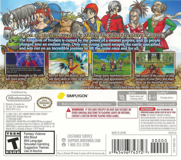 Dragon Quest VIII: Journey of the Cursed King 3DS - Video Game - Used - CaveGamers - Image 2
