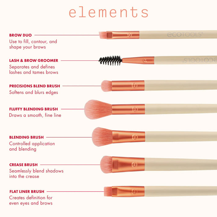 ECOTOOLS Elements Fiery Eyes Eye Makeup Brush Kit