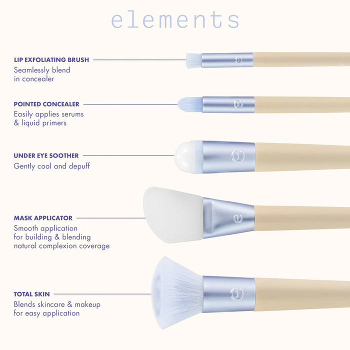 ECOTOOLS Elements Hydro-Glow Skincare Brush Kit