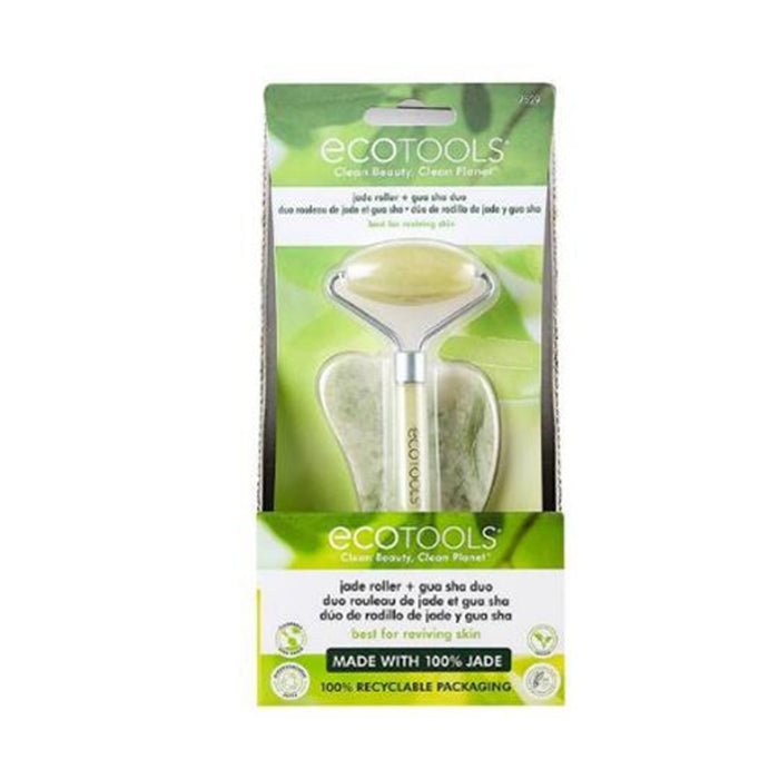 ECOTOOLS Jade Facial Roller and Gua Sha Stone Duo