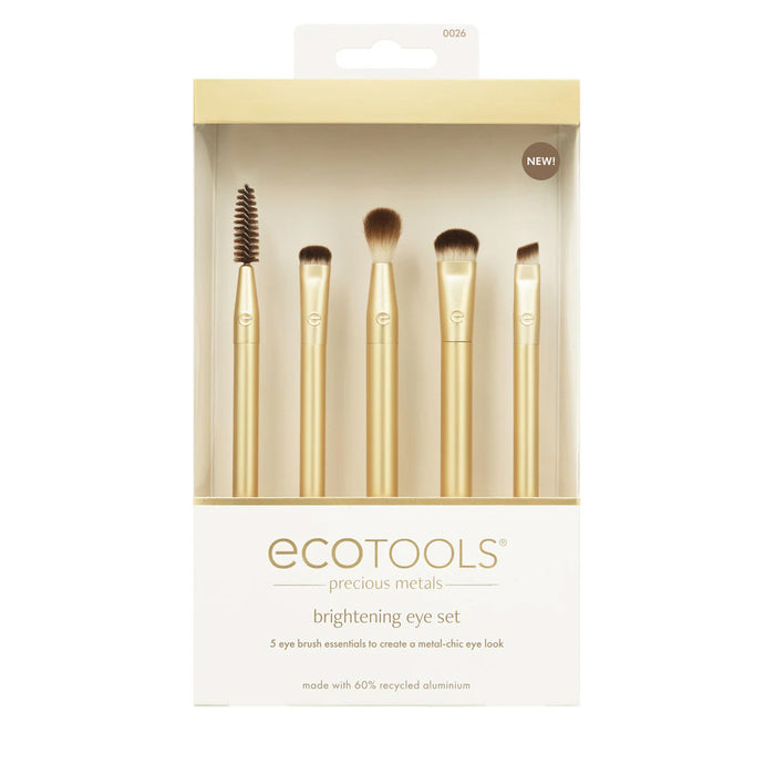 ECOTOOLS Precious Metals Brightening Eye Makeup Brush Set