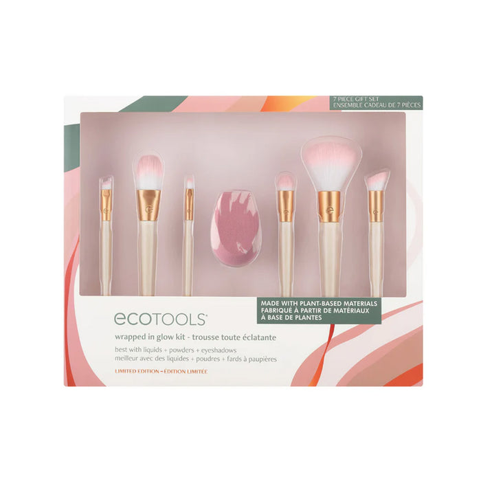 ECOTOOLS Wrapped In Glow Makeup Brush & Sponge Set