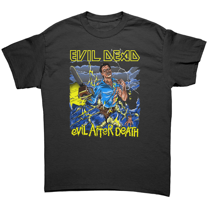 EVIL DEAD 2 - 'EVIL AFTER DEATH' / IRON MAIDEN - HEAVY METAL TURBO TEE!