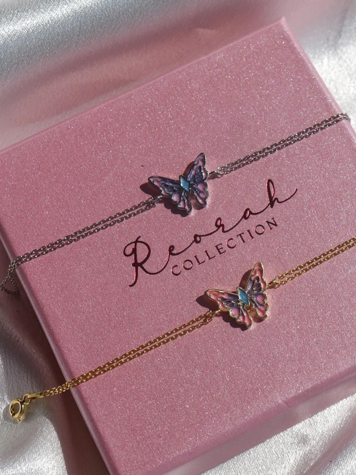 Fairy Elina Butterfly Bracelet, Mermaid Bracelet, 925 Sterling Silver