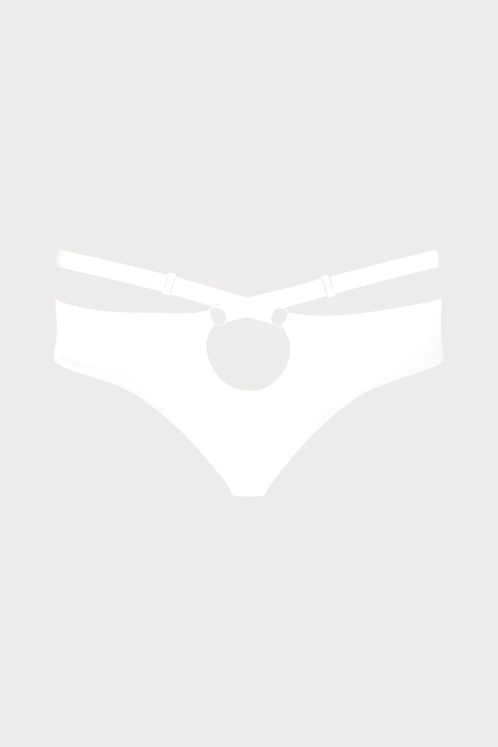 Maison Close Fatale White Tanga Bikini Bottom