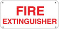 Fire Extinguisher- 16"w x 8"h Aluminum Sign - UnitedSign