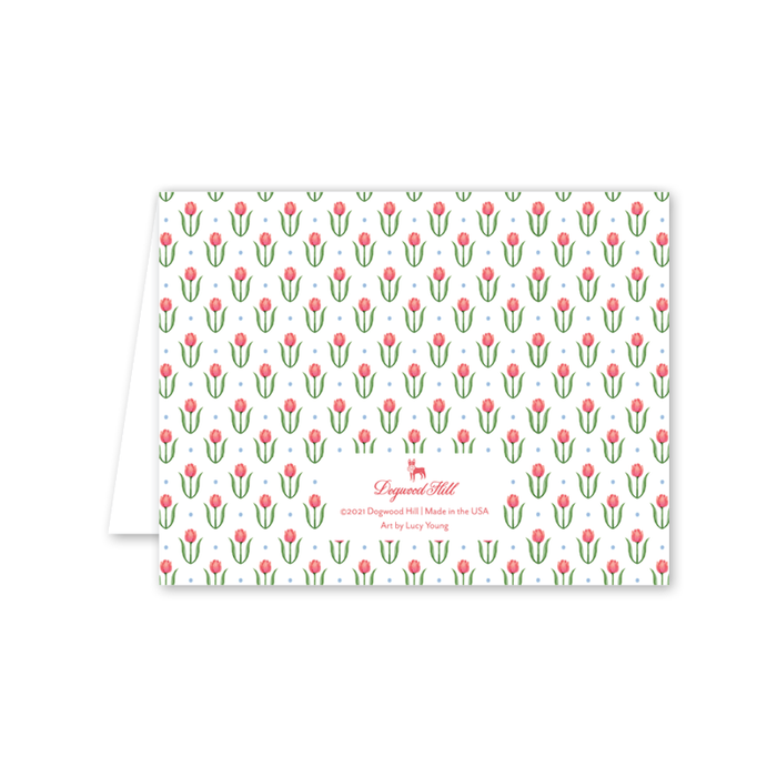 Flower Cart Tulips Birthday Card
